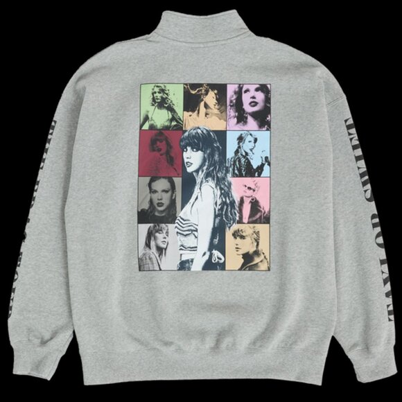 Taylor Swift | The Eras International Tour Grey Quarter Zip | Original |XL |New - Picture 1 of 7